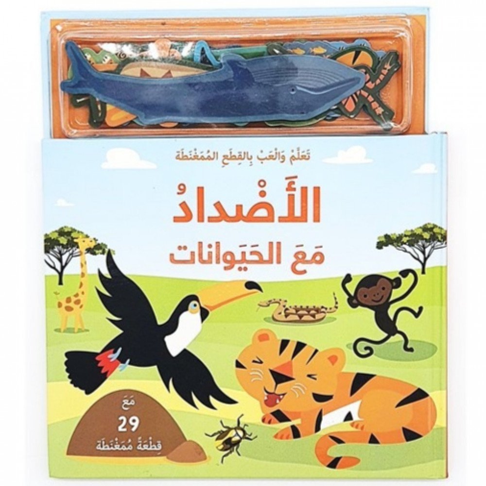 Learn and Play with Magnetic Pieces: Opposites with Animals